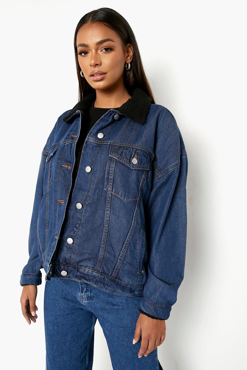 Big denim hotsell jacket womens